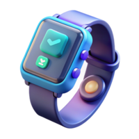 dramatic abstract A smart watch displaying holographic notifications, futuristic user interface, sleek design 4K png