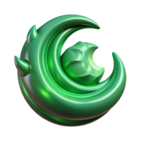 serene classic A swirling vortex of emerald green magic, tendrils reaching out like grasping claws, illuminated by a single beam of ethereal moonlight, Art Nouveau style high quality png