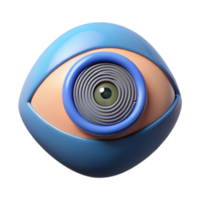 dramatic vintage A single, oversized eye scanning a fingerprint, biometric security concept, close-up view, realistic rendering premium png