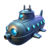 elegant minimalist A futuristic submarine exploring a deep-sea trench, glowing interior lights, sci-fi, concept art style, high resolution png