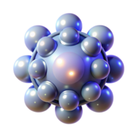 impressive classic A cluster of glowing orbs, orbiting a central point, illuminated by a soft, celestial light, in a cosmic, abstract style detailed png