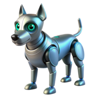 beautiful traditional A robotic dog with glowing eyes, sleek design, futuristic style high resolution png