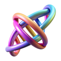 sereno moderno uma dna Duplo hélice girando, intrincado detalhes visível, iluminado de uma vibrante, multicolorido claro. científico ilustração estilo profissional png