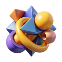 stunning contemporary A dynamic composition of overlapping, geometric shapes, creating a sense of depth and dimension, in a minimalist, abstract style exclusive png