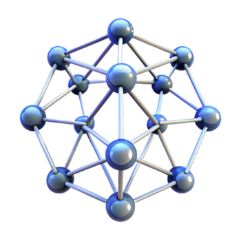 extraordinario contemporáneo un red de interconectado nodos pulsante con luz, complejo patrones, oscuro fondo, resumen estilo alto calidad png