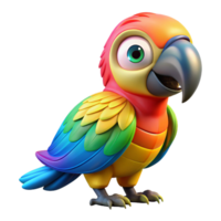 dramatic minimalist Portrait of a colorful parrot with vibrant plumage, a playful expression, and a perched pose, lit by studio lighting, in a pop art style original png