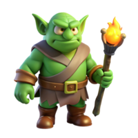 wonderful artistic A grumpy, green ogre wearing a tattered tunic and holding a club, illuminated by flickering torchlight, drawn in a Dreamworks style exclusive png