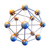 impressive creative A network of interconnected nodes pulsating with light, representing the internet, dark background, data visualization style original png