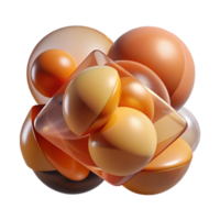 impressive vintage A dynamic composition of overlapping, translucent shapes, in a warm, earthy palette, with soft, diffused lighting 4K png