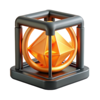 magnificent rustic A 3D printer creating a complex geometric shape, molten plastic glowing orange, industrial design style high quality png