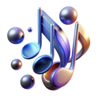 elegant minimalist An abstract representation of musical notes, visualized as floating, glowing symbols, with a dynamic, rhythmic style high quality png