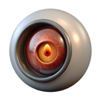 beautiful contemporary A close-up of a bloodshot eye staring through a peephole, lit by a flickering match, reflecting a distorted hallway. Noir horror style authentic png