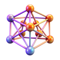impressive classic A network of interconnected nodes pulsating with energy, forming a complex, three-dimensional web, illuminated by vibrant, shifting colors. Abstract style high quality png