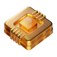 vibrante vintage uma solteiro, levitando microchip com intrincado dourado circuitos gravado para Está superfície, refletindo uma esquentar, âmbar claro. macro fotografia estilo profissional png