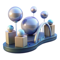 vibrant traditional Floating orbs connected by bridges, futuristic architecture, minimalist design, ethereal lighting premium png