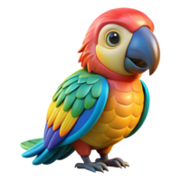 elegant classic Portrait of a colorful parrot with vibrant plumage, a playful expression, and a perched pose, lit by studio lighting, in a pop art style detailed png