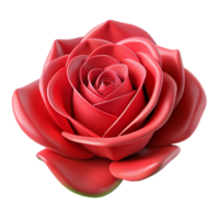 magnificent modern A single, perfect rose, deep red petals, studio lighting, photorealistic style high resolution png