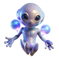 elegant creative A crystalline alien creature floating in space, emitting a soft glow, ethereal and dreamlike lighting, abstract art style authentic png