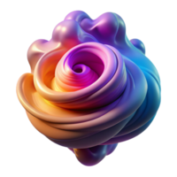 serene abstract A dynamic, swirling vortex of colorful smoke, illuminated by a dramatic, contrasting light, in a surrealist style original png