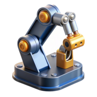 vibrant classic A robotic arm assembling a microchip, precise movements, metallic and plastic textures, industrial lighting, photorealistic style high quality png