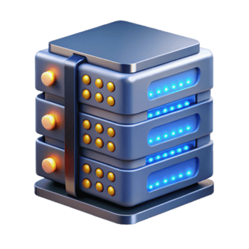 elegante artistico un' server cremagliera ronzio con attività, raggiante led e fili visibile, illuminato di il lampeggiante luci di il server. fotorealistico stile alto qualità png