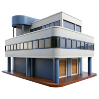 extraordinary modern Le Corbusier inspired building, concrete construction, modular design, functional style, daylight 4K png