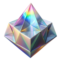 magnificent modern A field of crystalline structures, refracting a rainbow of light, in a geometric, abstract art style 4K png