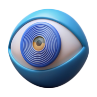 magnificent abstract A single, oversized eye scanning a fingerprint, biometric security concept, close-up view, realistic rendering high quality png