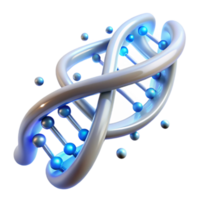 impressionante abstrato uma dna Duplo hélice transformando para dentro uma digital binário código fluxo, iluminado de brilhante branco luz, dentro uma científico ilustração estilo genuíno png