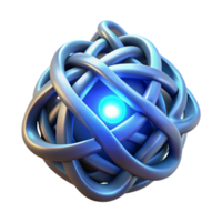 vibrant vintage A mystical amulet with intricate Celtic knotwork, glowing with a soft blue light, soft lighting, fantasy art style high quality png