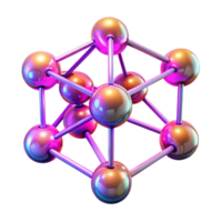 elegant classic A network of interconnected, glowing nodes, pulsating with energy, in a bright, synthwave style premium png