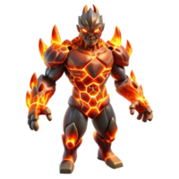 stunning abstract A powerful elemental being made of fire, surrounded by flames, illuminated by its own internal glow. Abstract fantasy, digital art style original png
