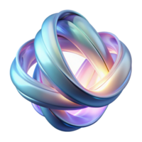 magnificent minimalist Intertwined, glowing ribbons, forming a dynamic, abstract sculpture, illuminated by a soft, ethereal light high resolution png