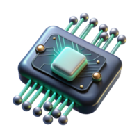 stunning traditional A single, levitating microchip emitting binary code as light trails, dark background with dramatic chiaroscuro lighting, digital art style original png