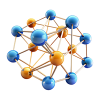 magnificent artistic A network of interconnected nodes, glowing with data streams, complex web of connections, dark background, abstract art style original png