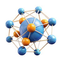 impressive abstract A digital representation of the internet, interconnected nodes and data streams, abstract and complex, data visualization style 4K png