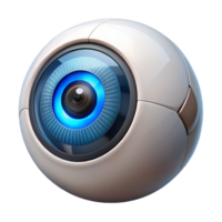 beautiful rustic A close-up of a robotic eye, intricate details visible in the iris and lens, illuminated by a bright, white light. Photorealistic style exclusive png
