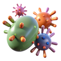 beautiful rustic A microscopic view of bacteria interacting with nanobots, scientific visualization style original png