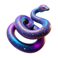 beautiful creative A cosmic serpent, made of stardust and nebulae, winding through the vastness of space. Fantasy, epic scale, vibrant colors detailed png