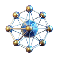 serene traditional A powerful artificial intelligence visualized as a glowing network of interconnected nodes, illuminated by a dynamic, shifting light. Abstract style authentic png