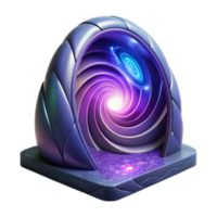 elegant abstract A portal opening to another dimension, swirling with energy and light, mysterious and otherworldly lighting, fantasy art style authentic png