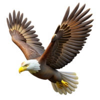 stunning modern A majestic eagle soaring through the sky, powerful, free, inspiring high resolution png