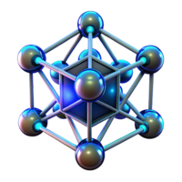 dramatic modern A network of interconnected, glowing nodes, pulsating with energy, in a dark, cyberpunk style authentic png