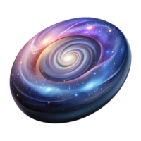 impressive traditional A telescopic view of a distant galaxy, swirling nebulae and bright stars, astrophotography style genuine png