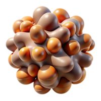 magnificent creative A cluster of amorphous, biomorphic shapes, rendered in earthy tones, illuminated by a warm, natural light, in an Organic Abstraction style genuine png
