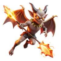 beautiful artistic A vengeful Fury with bat-like wings and fiery whips, pursuing a fleeing soul, illuminated by flashes of lightning. Mannerist style high resolution png