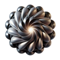 stunning contemporary A pulsating, rhythmic pattern of light and shadow, rendered in black and white, illuminated by a strobe-like effect, in a Kinetic Art style detailed png