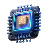 elegante clássico uma solteiro microchip exibindo complexo binário código, brilhando a partir de dentro de, macro fotografia, Sombrio e misterioso iluminação original png