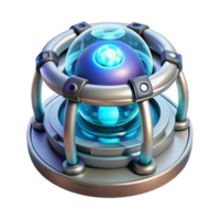 magnificent abstract A single, glowing energy cell powering a futuristic device, intricate details and energy flows visible, lit by a soft, internal light. Sci-Fi style detailed png