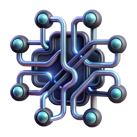 stunning creative A complex network of branching lines and curves, resembling a circuit board, with neon accents and a dark, futuristic style high quality png